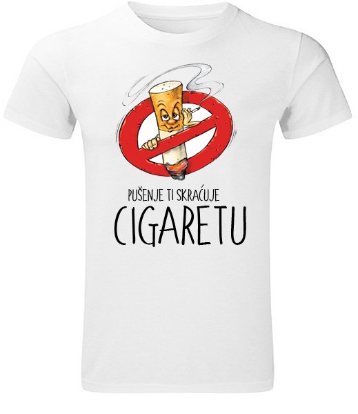 Majice sa stampom natpisom slikom/Za decka/pusnje ti skracuje cigaretu.jpg